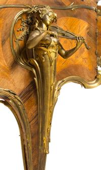 A C. Bechstein Gilt Bronze Mounted Marquetry Grand Piano Height 41 x width 73 x length 100 inches. — CIRCA 1900