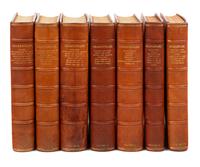 [NONESUCH PRESS]. SHAKESPEARE, William (1564-1616). FARJEON, Herbert (1887-1945), editor. The Works of Shakespeare. New York: Random House Inc., The Nonesuch Press, 1929-1933.