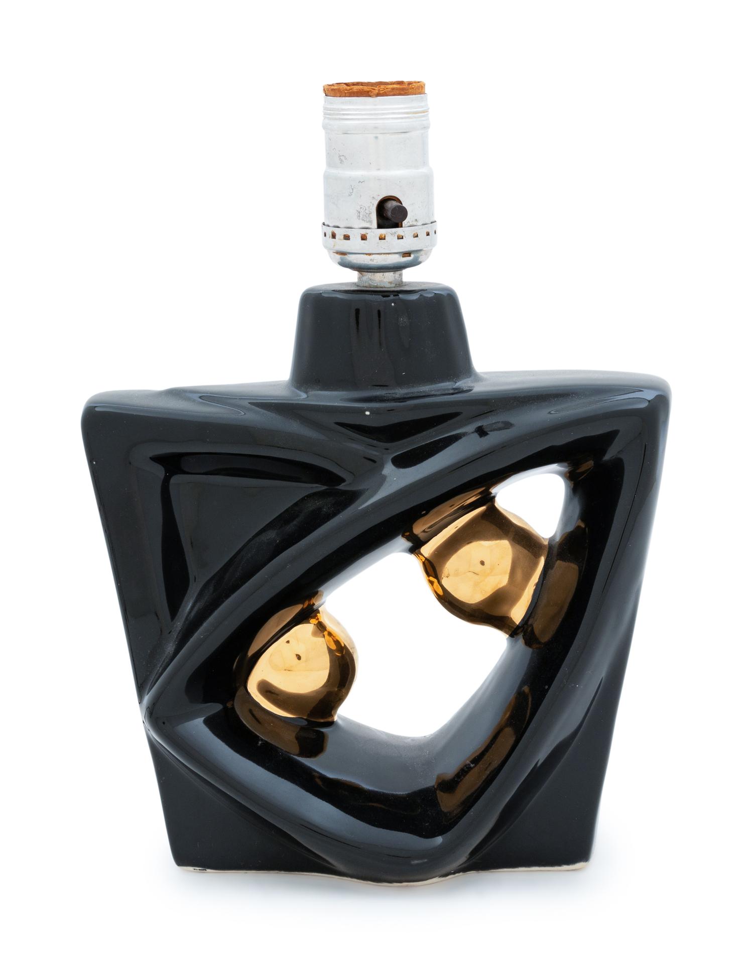 A Pair of Art Deco Pottery Lamps