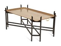 A Regency Style Brass Tray Table by Yale Burge