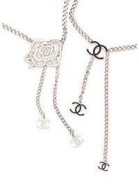 Two Chanel Metal Chain Belts, 2007