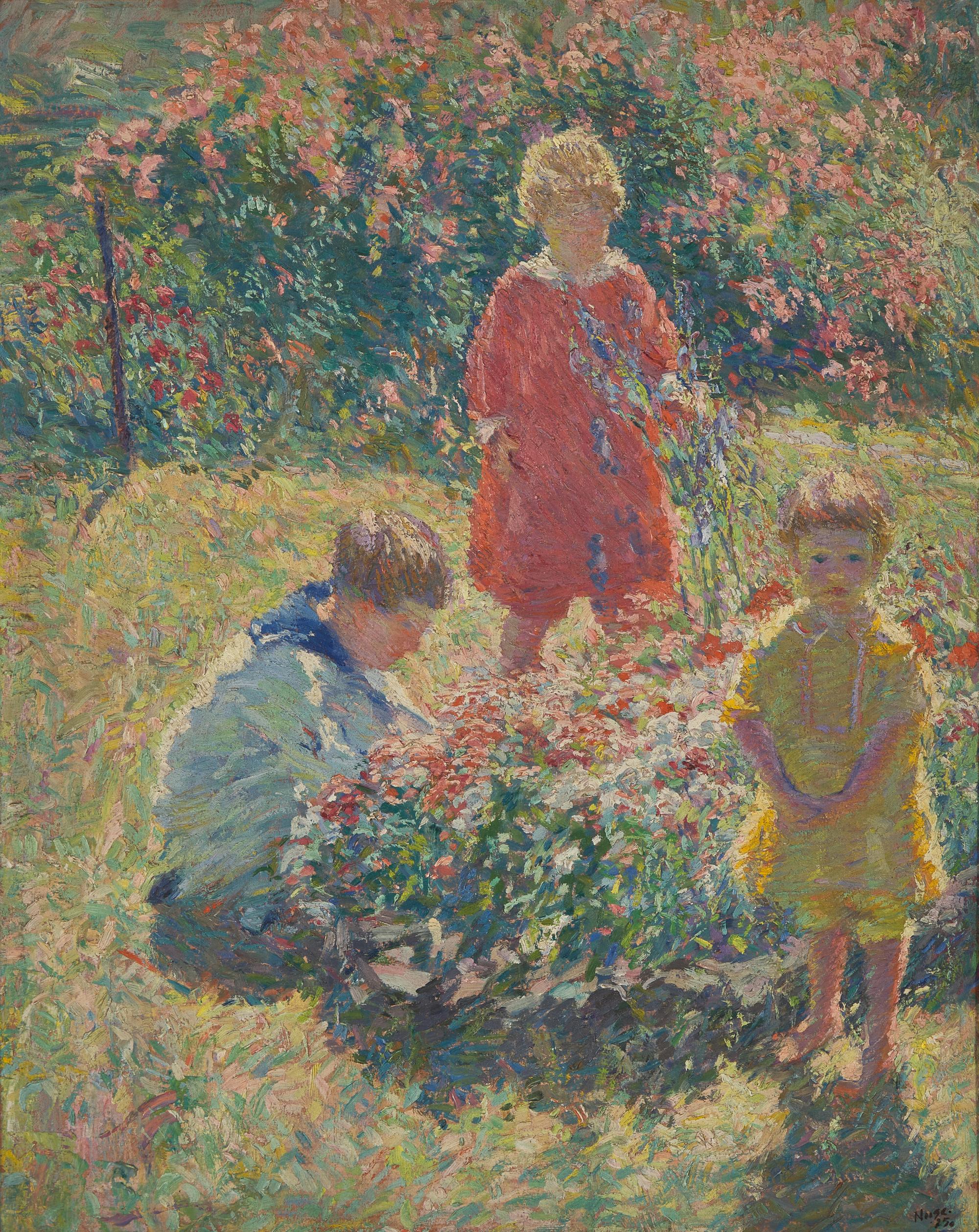 Roy Cleveland Nuse (American, 1885-1975) — In the Garden , 1925
