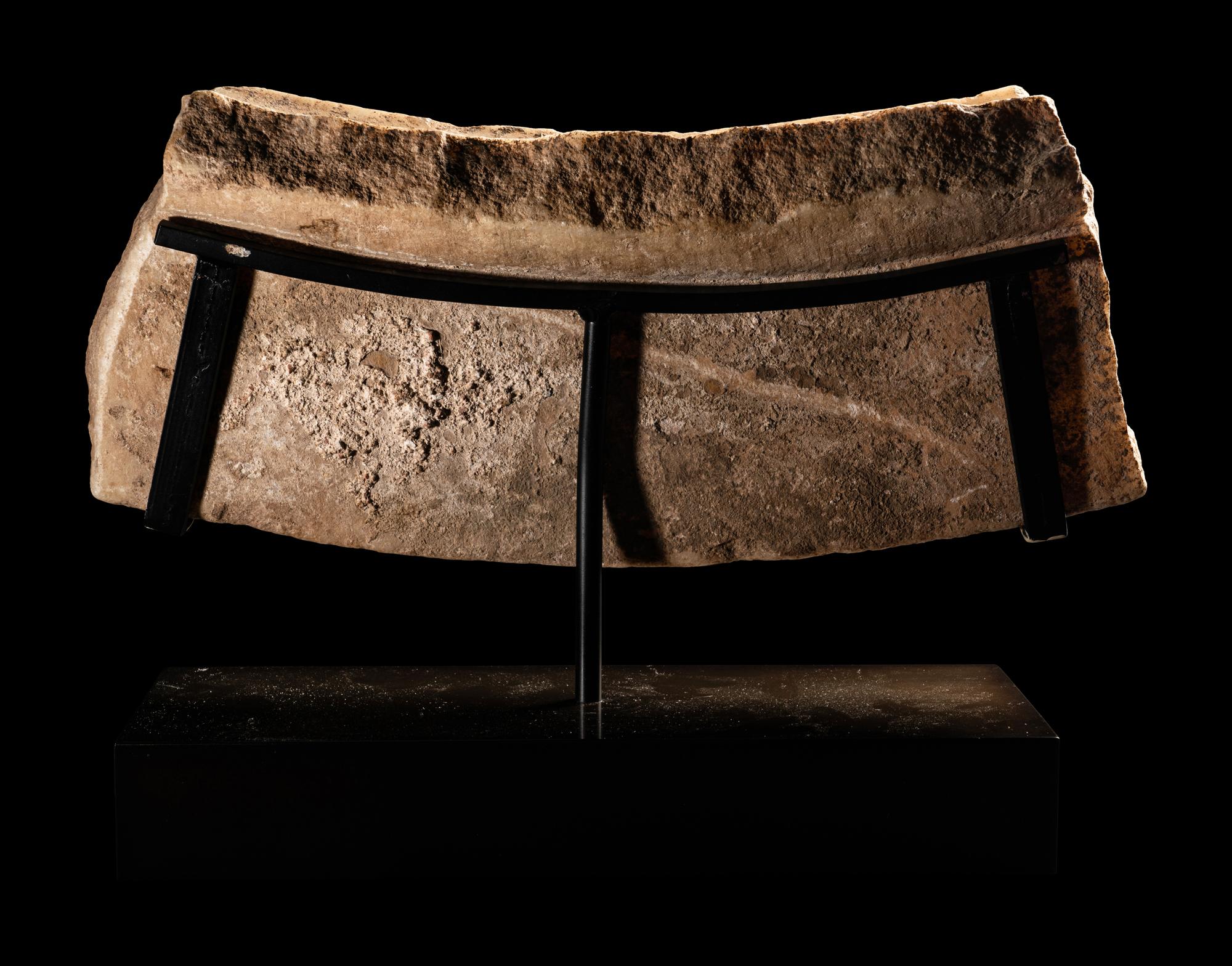 A Roman Marble Basin Fragment