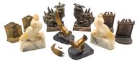 Five Pairs of Book Ends Height of tallest 7 1/2 inches. — 20TH CENTURY