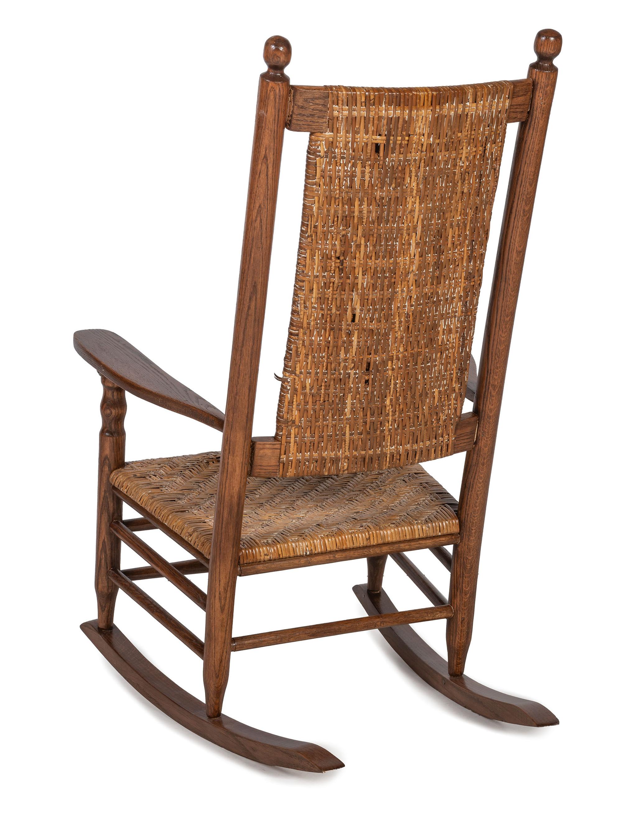 [KENNEDY, John F. (1917-1963)]. Rocking chair used by President John F. Kennedy while staying at The Olympic Hotel during a visit to Seattle, Washington, November 1961.