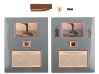 [CIVIL WAR]. Collection of relics, hair samples, & other artifacts, incl. wood from the Merrimack .