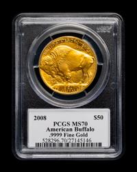 A 2008 American Buffalo $50 Gold Coin (PCGS MS70)