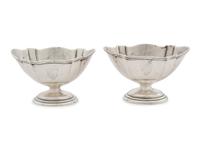 A Pair of Silver Mint Dishes and Tazze