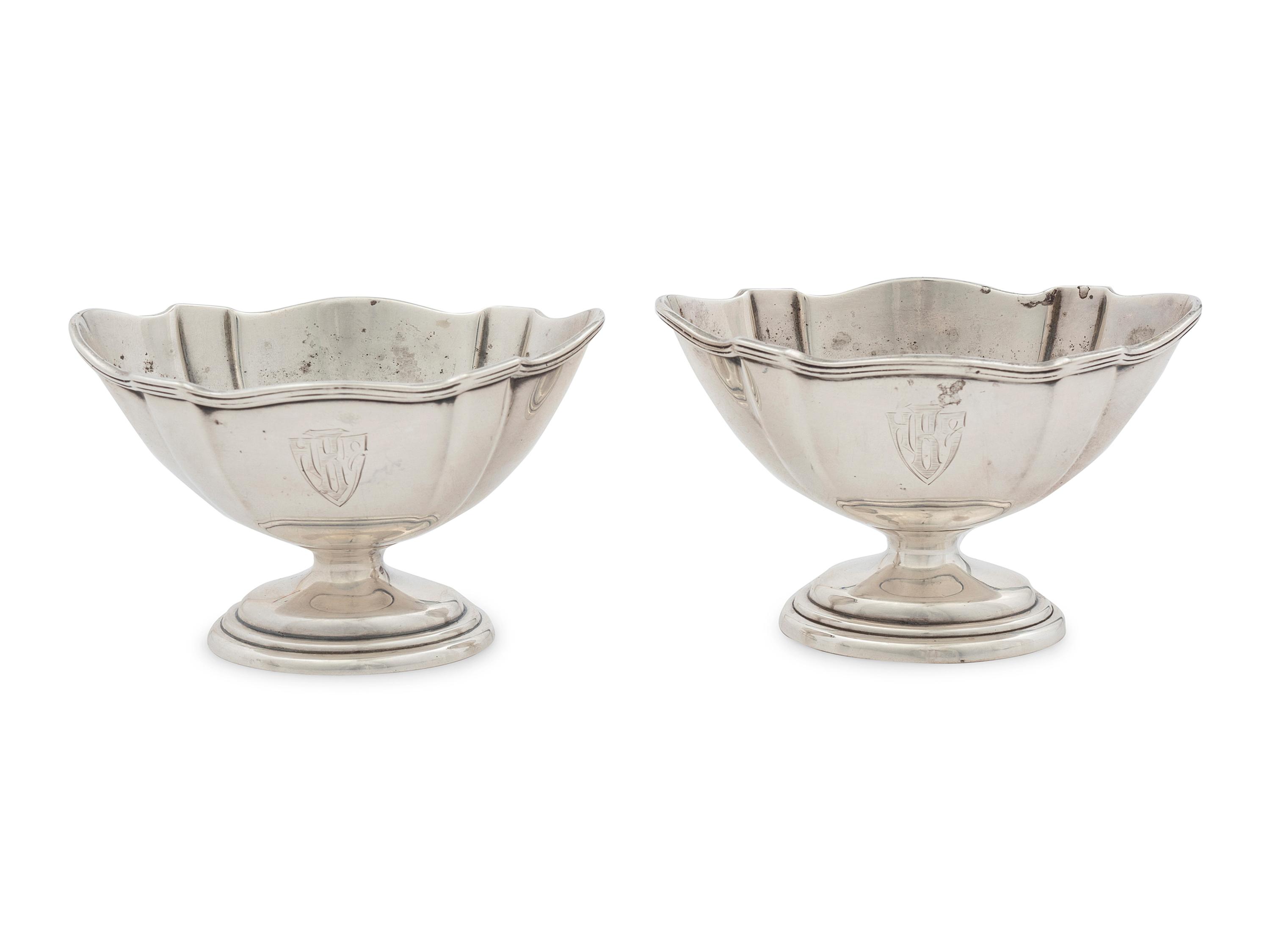 A Pair of Silver Mint Dishes and Tazze