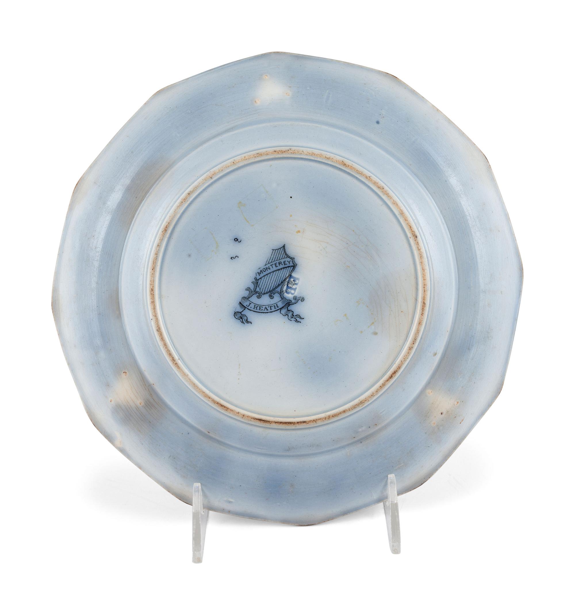 A Group of Flow Blue and Transferware Table Articles