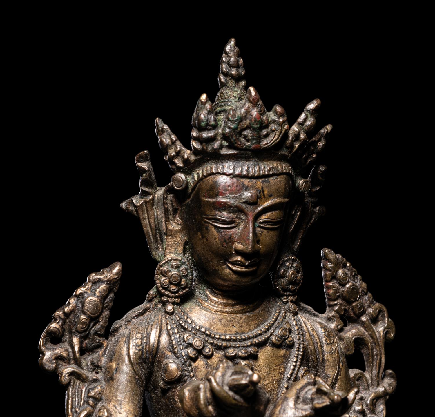 A Tibetan Bronze Seated Figure of Vajrasattva