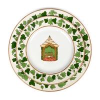 A Set of Pierre Frey for Limoges Les Gloriettes Porcelain Dinner and Salad Plates