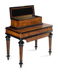 An Interchangeable Music Box on Table by Nicole Frères