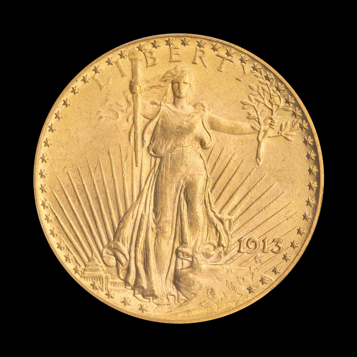 A United States 1913 St. Gaudens $20 Gold Coin