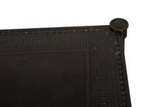 A Pair of French Brass Mounted Black Tole Shelves in the Manner of Maison Jansen — 20th Century