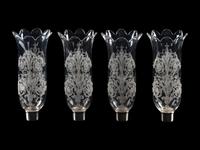 A Pair of Baccarat Etched and Molded Glass Figural Two-Light Candelabra