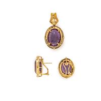 MULTIGEM PENDANT AND EARRINGS
