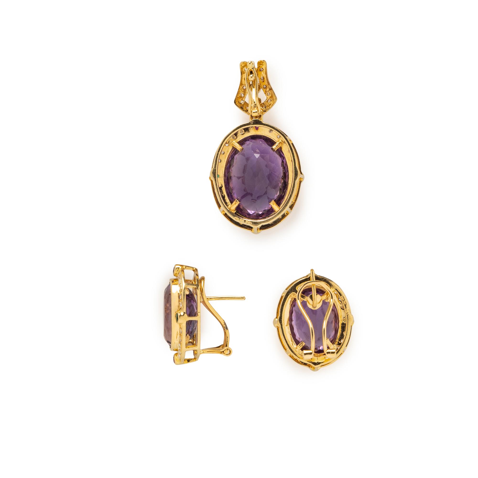 MULTIGEM PENDANT AND EARRINGS