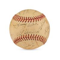 A 1946 Hollywood Stars Team Signed Autograph Baseball