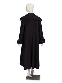 Yves Saint Laurent, Wool Coat with Astrakhan Trim