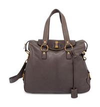 Yves Saint Laurent Rive Gauche, Grey Leather Crossbody Bag
