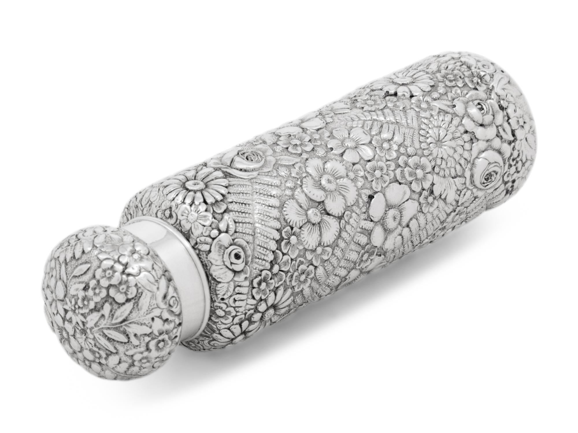 A Tiffany and Co. Silver Scent Flask