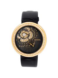 CHANEL, REF. H3822 18K YELLOW GOLD 'MADEMOISELLE PRIVÉ' WATCH