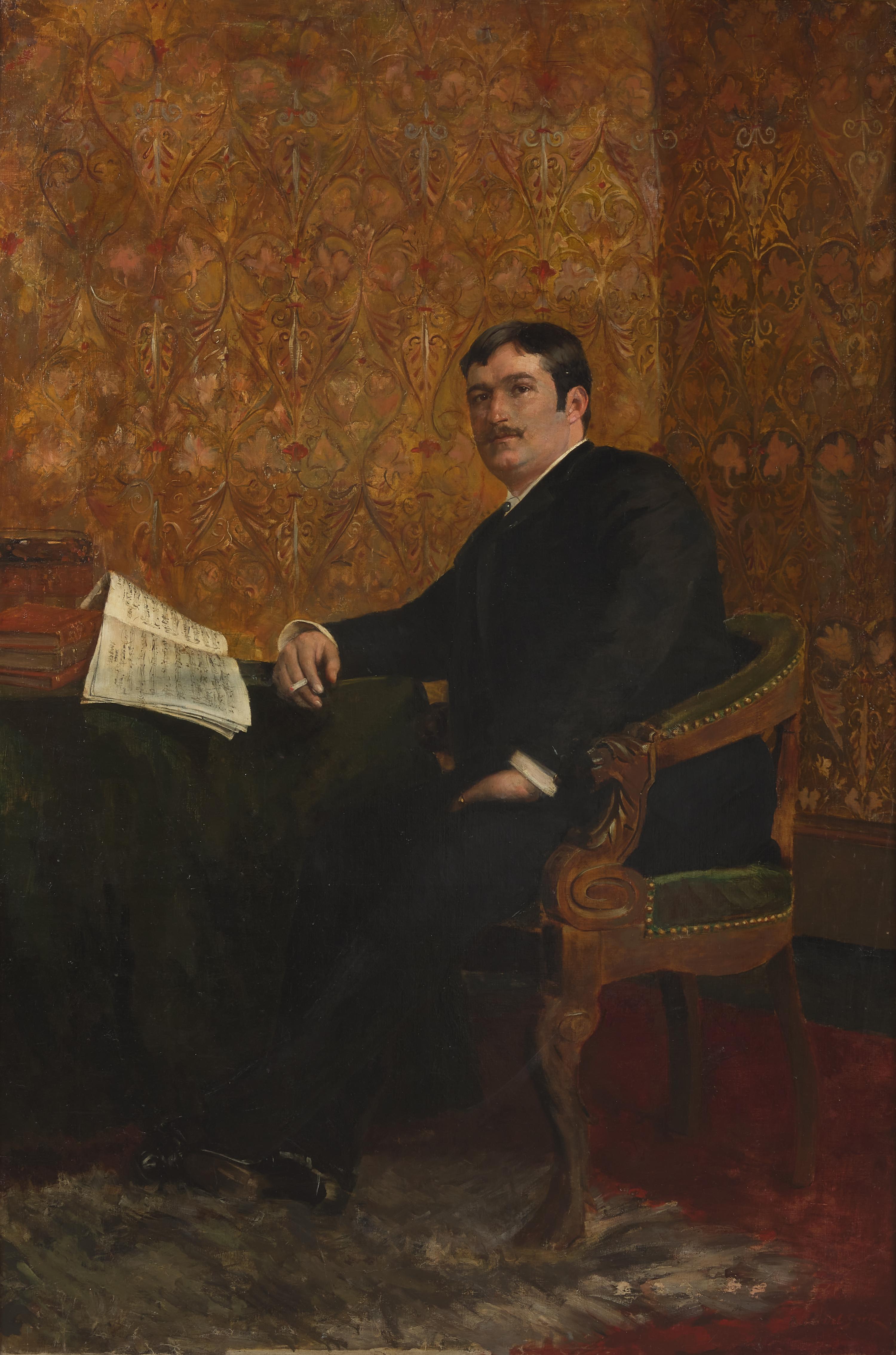 Madelaine Real del Sarte (French 1853-1927) — Gentleman in Interior