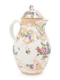 A Bristol Porcelain Covered Milk Jug