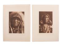 CURTIS, Edward (1868-1952), photographer. A group of 10 photogravures of Oglala subjects.