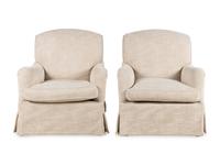 A Pair of Bridgewater Style Lounge Chairs