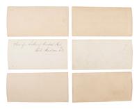[CIVIL WAR]. A group of 6 stereoviews of Port Hudson, Louisiana, after the siege, incl. Confederate fortifications, "rat holes," and other structures. [Baton Rouge, LA]: [McPherson & Oliver], ca 1863-1864.