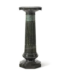 A Continental Green Marble Pedestal