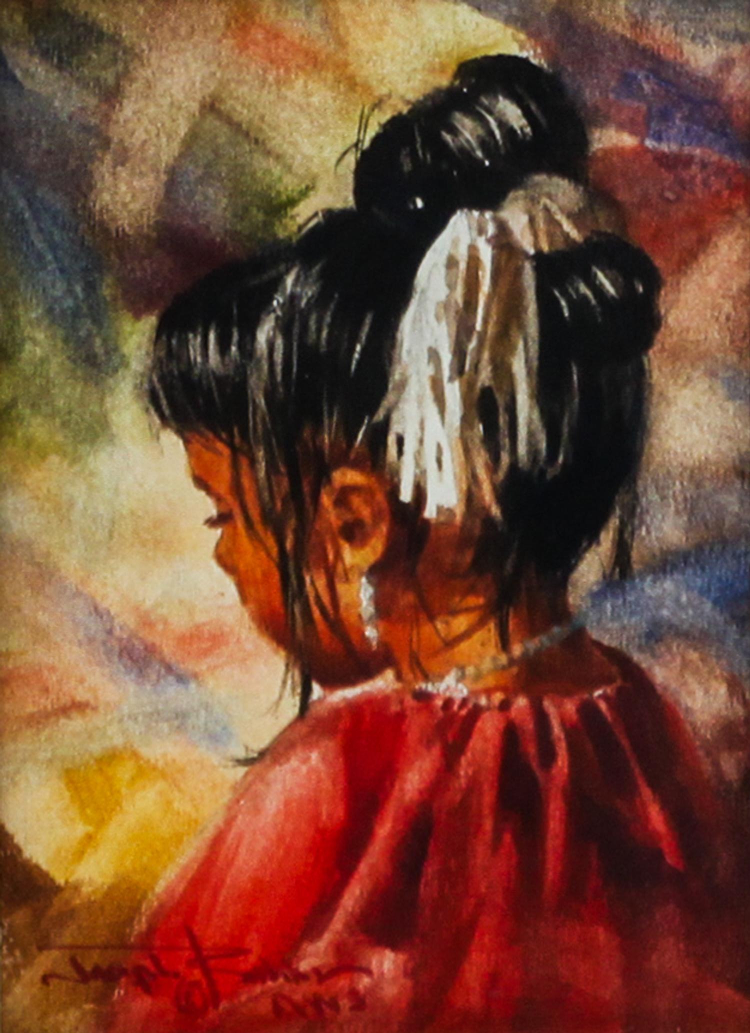 Joseph Bohler, (American, b. 1938), Profile of a Girl