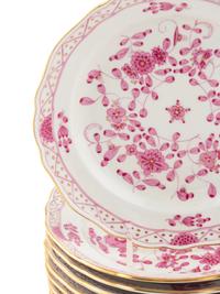 A Set of Nine Meissen Porcelain Dessert Plates