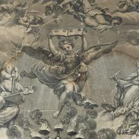 An Italian Baroque Style Silvered Wood and Engraving-Inset Center Table