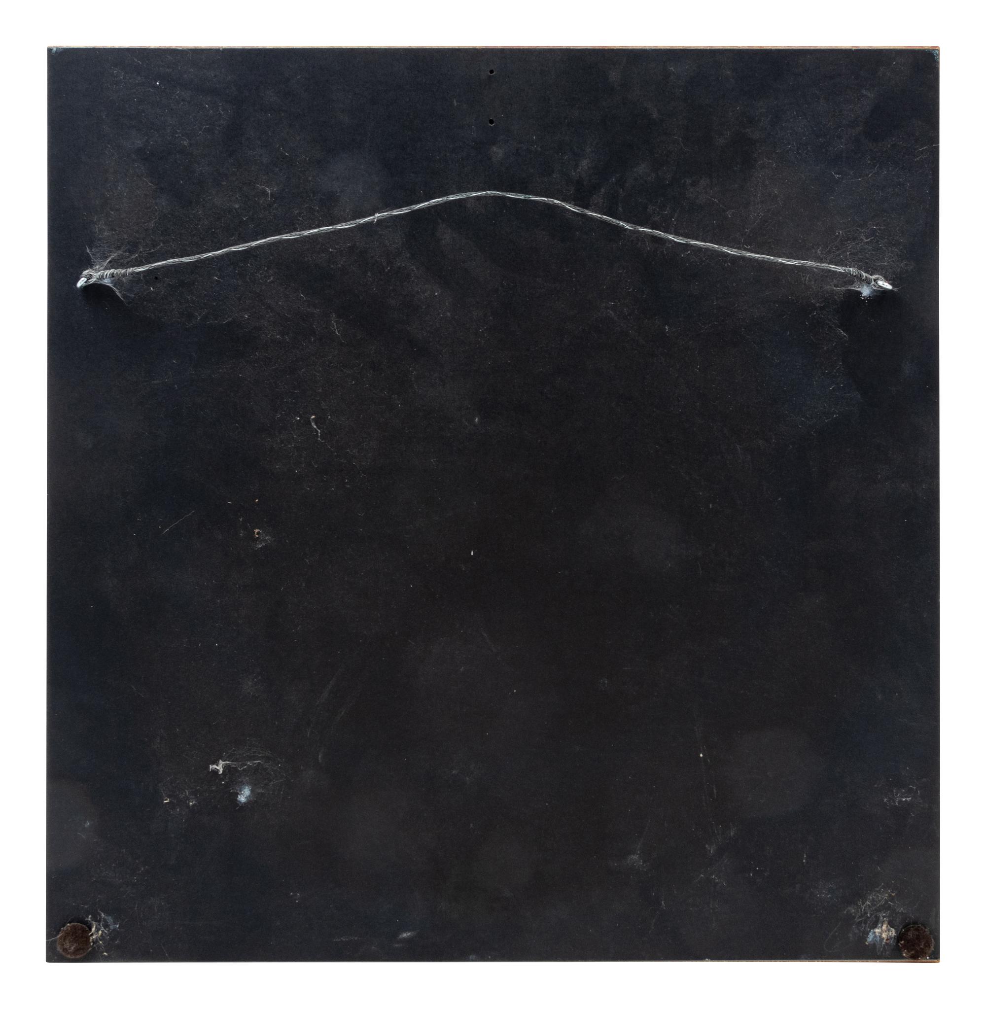 A Continental Porcelain Plaque with a Bird
