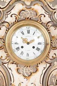 A Continental Majolica Wall Clock