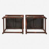A pair of Chinese side chairs, possibly jichimu 椅子一对 或鸡翅木 19th/20th century ???????