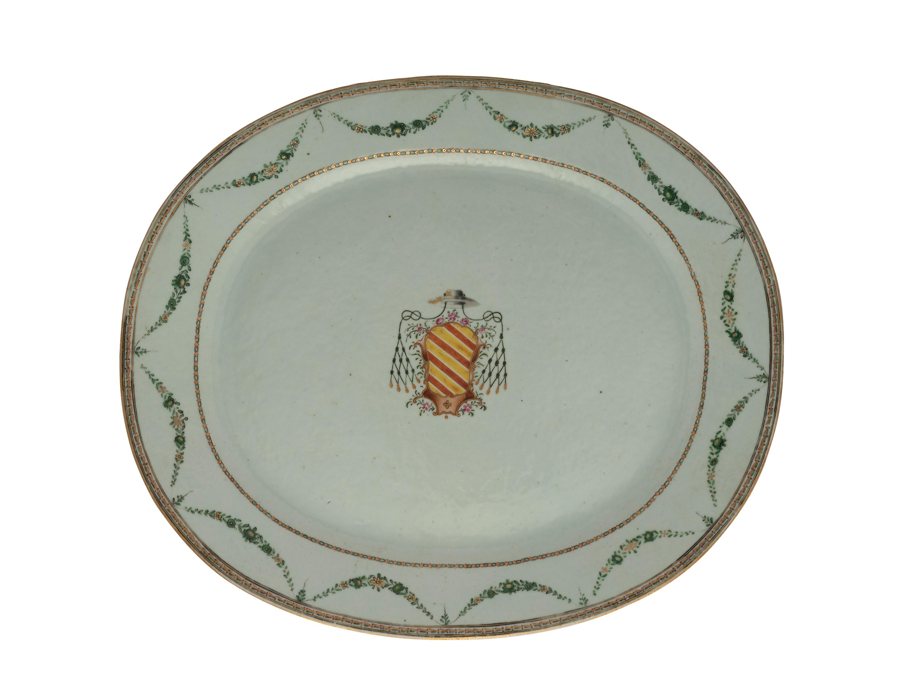 A Chinese Export Porcelain Armorial Platter