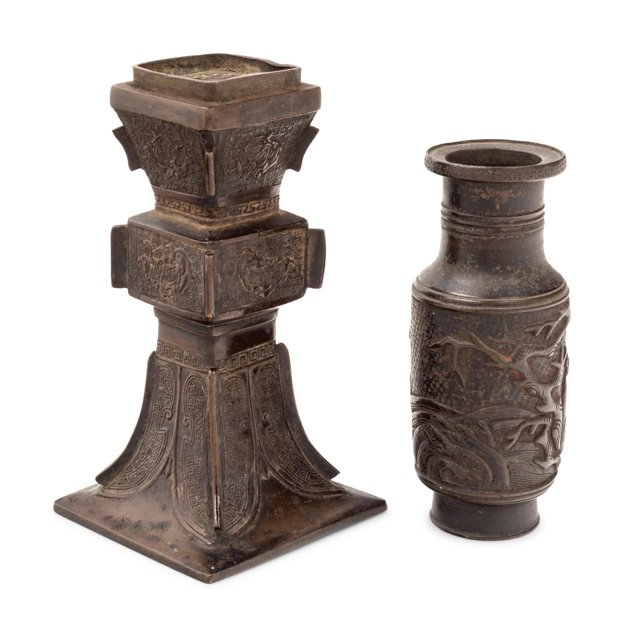 Two Chinese Bronze Vases