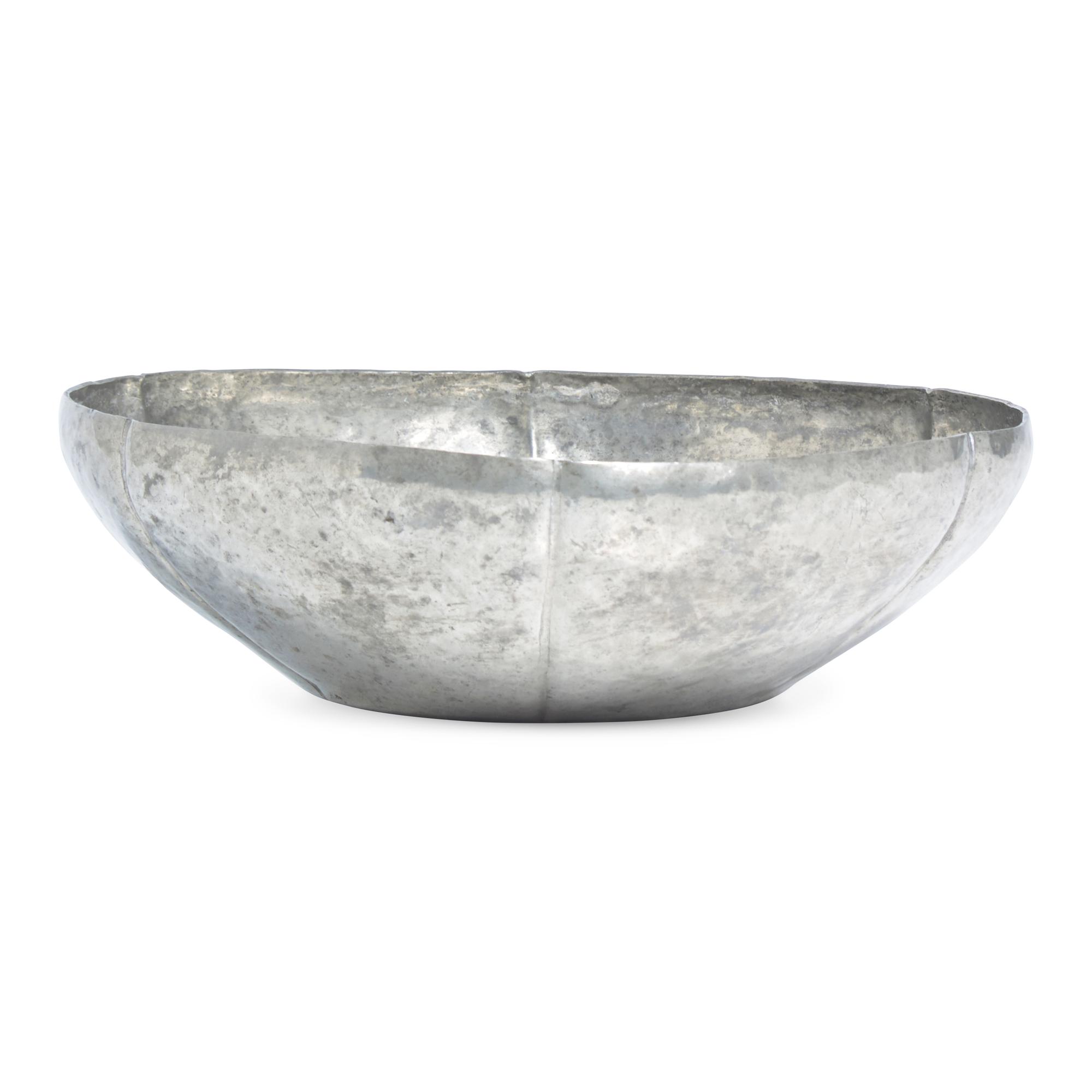 An Arts and Crafts Hammered Pewter Bowl