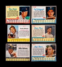 A Group of 48 1960s Post Cereal Baseball Cards Including Hall of Famers and Stars,