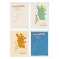 Dan Christensen (American, 1942-2007) — Jivaro I, Jivaro II, MicMac I, and MicMac II (four works)