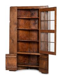 A Country Pine Corner Cupboard