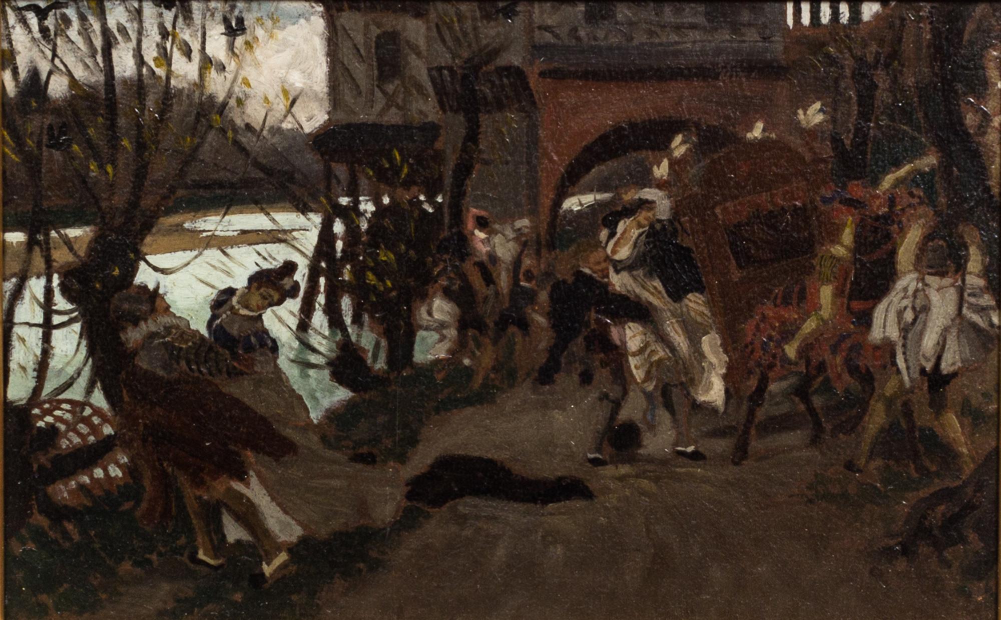 James Jacques Joseph Tissot, (French, 1836–1902), Study for L'Enlevement