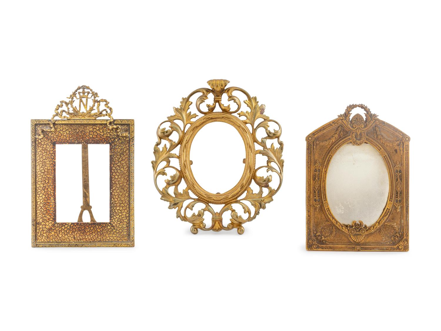 Three Bronze or Brass Frames