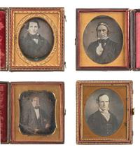 [EARLY PHOTOGRAPHY]. 26 sixth plate daguerreotypes of mature gentlemen.