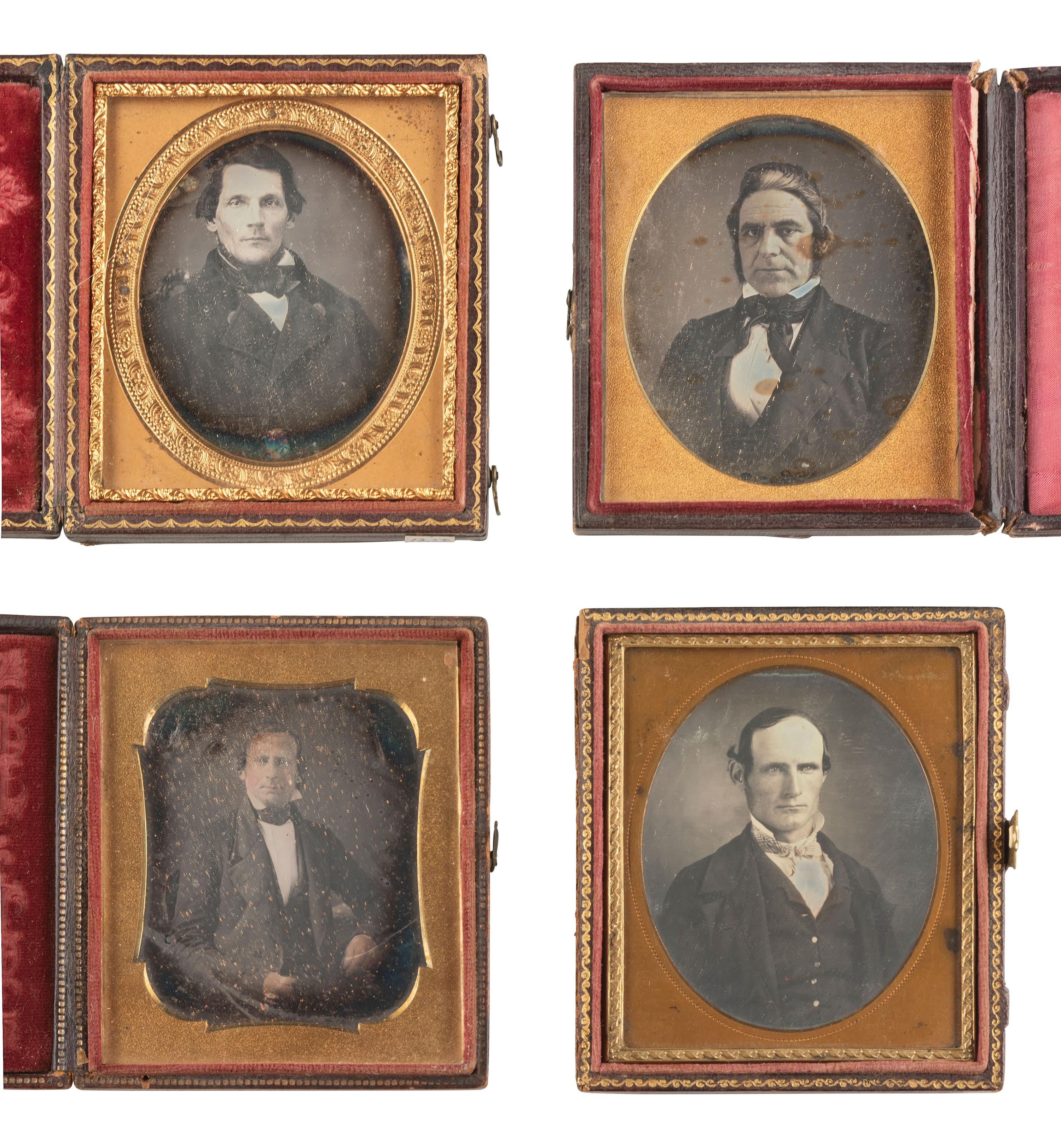 [EARLY PHOTOGRAPHY]. 26 sixth plate daguerreotypes of mature gentlemen.