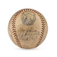 A 1930 Detroit Tigers Team Signed Autograph Baseball (JSA Letter of Authenticity)